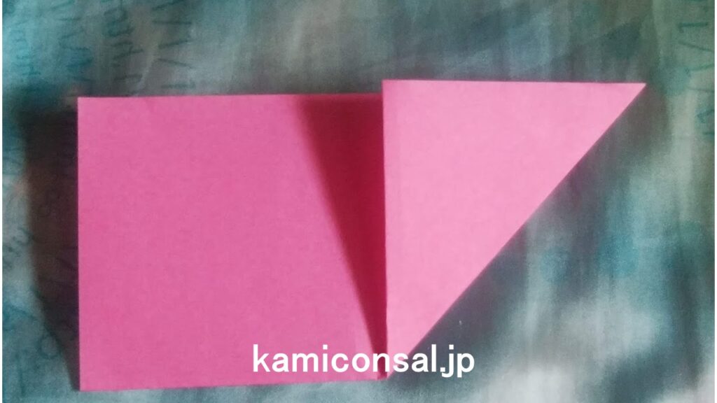 折り紙 さくら 上三角