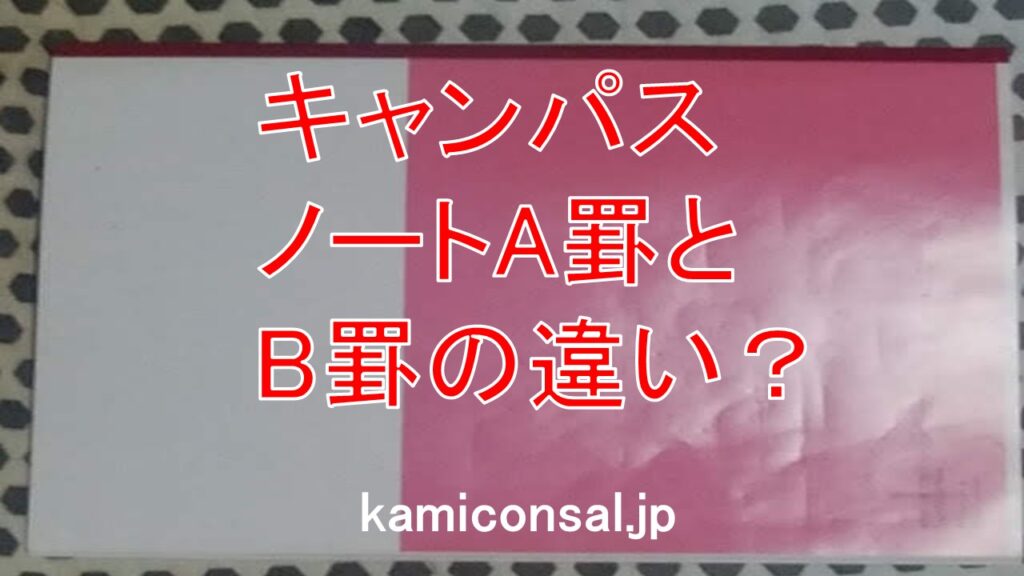 キャンパスノート A罫 B罫 違い